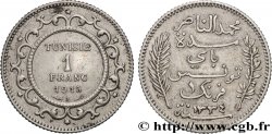 TUNISIA - FRENCH PROTECTORATE 1 Franc AH 1334 1915 Paris - A