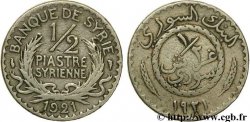 SYRIE - TROISIÈME RÉPUBLIQUE 1/2 Piastre Syrienne Banque de Syrie 1921 Paris TB