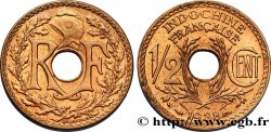 FRENCH INDOCHINA 1/2 Centième 1938 Paris