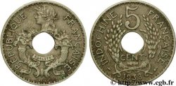 INDOCHINE FRANÇAISE 5 Centièmes 1938 Paris TTB+