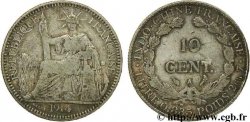 INDOCHINE FRANÇAISE 10 Centièmes 1914 Paris