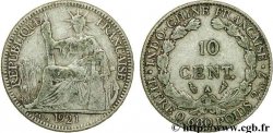 FRENCH INDOCHINA 10 Centièmes 1921 Paris