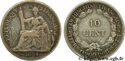 FRENCH COCHINCHINA 10 centimes 1884 Paris