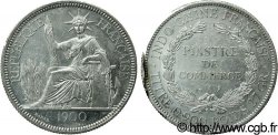 INDOCHINA 1 Piastre de Commerce 1900 Paris