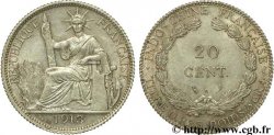 INDOCHINE FRANÇAISE 20 Centièmes 1913 Paris TTB+