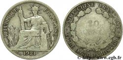 FRENCH INDOCHINA 20 Centièmes 1921 Paris