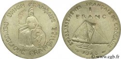 FRENCH POLYNESIA - French Oceania 1 Franc ESSAI type sans listel 1948 Paris