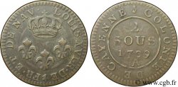 FRANZÖSISCHE-GUAYANA Faux 2 Sous colonies de Cayenne 1789 Paris - A