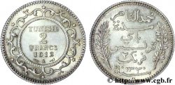 TUNISIA - Protettorato Francese 2 Francs au nom du Bey Mohamed En-Naceur an 1330 1912 Paris - A