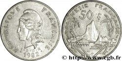 FRENCH POLYNESIA 50 Francs I.E.O.M. Marianne / paysage polynésien 1982 Paris