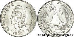 POLYNÉSIE FRANÇAISE 50 Francs I.E.O.M. Marianne / paysage polynésien 1985 Paris