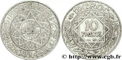 MOROCCO - FRENCH PROTECTORATE 10 Francs an 1352 1933 Paris