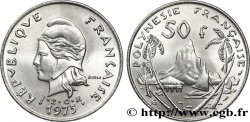 FRENCH POLYNESIA 50 Francs I.E.O.M. Marianne / paysage polynésien 1975 Paris