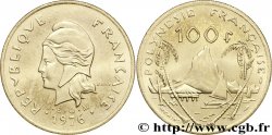 POLINESIA FRANCESE 100 Francs I.E.O.M. Marianne / paysage polynésien type IEOM 1976 Paris