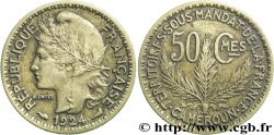 CAMEROON - FRENCH MANDATE TERRITORIES 50 Centimes 1924 Paris