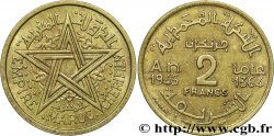 MAROCCO - PROTETTORATO FRANCESE 2 Francs AH 1364 1945 Paris