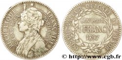 ÎLE DE LA MARTINIQUE Bon pour 1 Franc Colonie de la Martinique 1897 sans atelier
