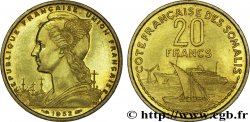 CÔTE FRANÇAISE DES SOMALIS 20 Francs 1952 Paris