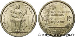 POLINESIA FRANCESE - Oceania Francese Essai de 50 Centimes établissement français de l’Océanie 1949 Paris