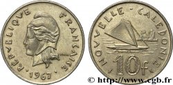 NEUKALEDONIEN 10 Francs Marianne / voilier traditionnel 1967 Paris