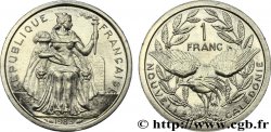 NEW CALEDONIA 1 Franc I.E.O.M. représentation allégorique de Minerve / Kagu, oiseau de Nouvelle-Calédonie 1983 Paris