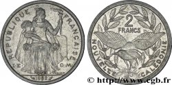 NEW CALEDONIA 2 Francs I.E.O.M. représentation allégorique de Minerve / Kagu, oiseau de Nouvelle-Calédonie 1982 Paris
