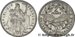 NOUVELLE CALÉDONIE 2 Francs I.E.O.M. représentation allégorique de Minerve / Kagu, oiseau de Nouvelle-Calédonie 1998 Paris