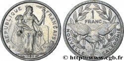 NOUVELLE CALÉDONIE 1 Franc I.E.O.M. représentation allégorique de Minerve / Kagu, oiseau de Nouvelle-Calédonie 1982 Paris