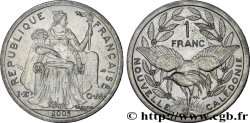 NUEVA CALEDONIA 1 Franc I.E.O.M. représentation allégorique de Minerve / Kagu, oiseau de Nouvelle-Calédonie 2005 Paris