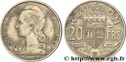 ISOLA RIUNIONE 20 Francs Marianne / armes 1955 Paris