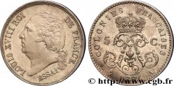 COLONIES GÉNÉRALES - Louis XVIII 10 Centimes ESSAI Louis XVIII 1824 Paris