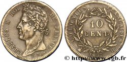 COLONIAS FRANCESAS - Charles X, para Martinica y Guadalupe 10 Centimes Charles X 1827 La Rochelle - H