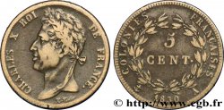 FRANZÖSISCHE KOLONIEN - Charles X, für Guayana 5 Centimes Charles X 1830 Paris - A