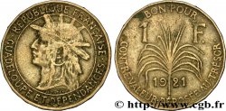 GUADELOUPE Bon pour 1 Franc indien caraïbe / canne à sucre 1921