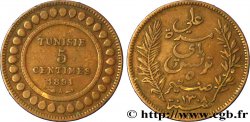 TUNESIEN - Französische Protektorate 5 Centimes AH1308 1891