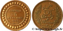 TUNEZ - Protectorado Frances 5 Centimes AH1308 1891 