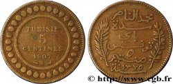 TUNISIA - French protectorate 5 Centimes AH1325 1907 Paris