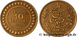 TUNISIE - PROTECTORAT FRANÇAIS 10 Centimes AH1308 1891 Paris