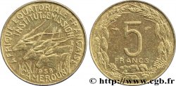 FRANZÖSISCHE EQUATORIAL AFRICA - KAMERUN 5 Francs 1958 Paris