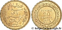 TUNESIEN - Französische Protektorate 20 Francs or Bey Mohamed El Hadi AH1321 1903 Paris