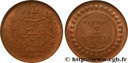 TUNISIA - Protettorato Francese 2 Centimes AH1308 1891