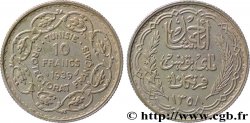 TUNISIA - French protectorate 10 Francs au nom du Bey Ahmed an 1358 1939 Paris