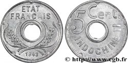 FRENCH INDOCHINA 5 Centièmes 1943 Hanoï