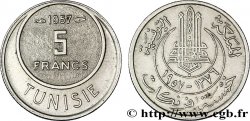 TUNISIE - PROTECTORAT FRANÇAIS 5 Francs 1957 Paris