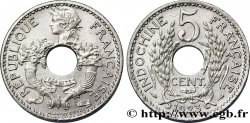 FRENCH INDOCHINA Essai - piéfort 5 Centièmes 1923 Paris MS63