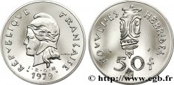 NOUVELLES HÉBRIDES (VANUATU depuis 1980) Piéfort de 50 Francs I. E. O. M.  1979 Paris