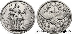 NOUVELLE CALÉDONIE 1 Franc I.E.O.M. représentation allégorique de Minerve / Kagu, oiseau de Nouvelle-Calédonie 1990 Paris