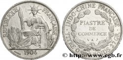 INDOCHINE FRANÇAISE 1 Piastre de Commerce 1906 Paris
