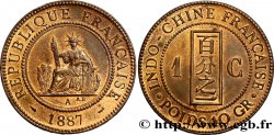 FRENCH INDOCHINA 1 Centième 1887 Paris