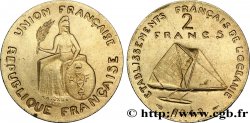 FRENCH POLYNESIA - Oceania Francesa Essai de 2 Francs type sans listel 1948 Paris